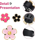 6PCS Car Air Vent Clips, Colorful Daisy Flower Auto Air Conditioning Outlet Clip, Cute Car Clip Interior Air Vent Decoration, Universal Girly Cars Interior Accessory for Women(Red Pink Black)