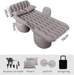 Car Air Mattress for Silverado 1500/GMC Sierra 1500 2019-2023 2024, Inflatable Car Bed for Back Seat Sleeping, Soft Car Inflatable Bed Back Seat Mattress Airbed,B Grey