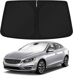 KUST Windshield Sun Shade for 2011-2018 Volvo S60 Accessories Custom Fit Sunshade Sun Visor Protector Foldable Blocks UV Rays Keep Your Car Cooler