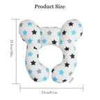Baby Travel Pillow Toddler Head and Neck Support Pillow for Baby Pushchair,Car Seat,Travel(White)