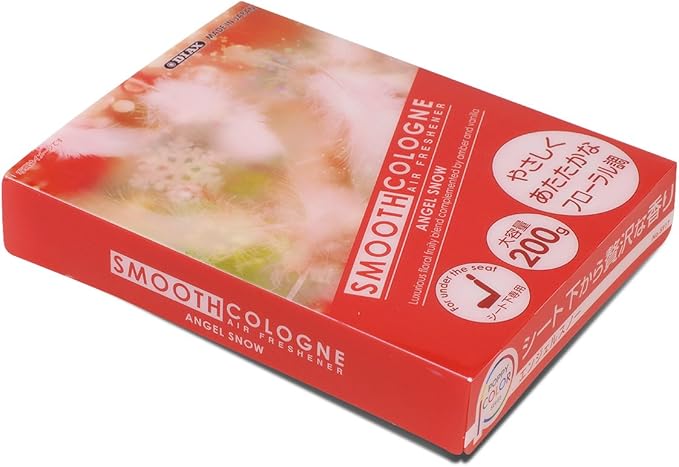 Auto Dynasty Smooth Cologne Gel Based Angel Snow Scent Japanese Under-The-Car Air Refresher/Odor Eliminator Brick (Red)