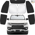 Car Window Shades Intended for Chevrolet Colorado 2015-2022, Privacy Window Covers 6PCS for Side, Rear & Windshield, Car Shield Sunshade for Privacy Protection, Heat Blocking, Camping and Parking