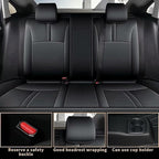 AOMSAZTO Custom Fit Seat Covers for Honda Civic Seat Covers Hatchback EX Sport Touring EX-L 2018 2019 2020 2021 Full Set Faux Leather Breathable Car Seats Covers Black