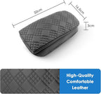 2019-2026 XC40 Center Console Cover for Volvo XC40 (Core/Plus/Ultra/Ultimate/Momentum/R-Design/Inscription), Cushion &Comfy Leather Armrest Cover 2023 2024 2025 XC40 Accessories (Padded)