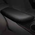AOMSAZTO Center Console Cover Customized Armrest Cover Compatible with 2018-2024 Toyota Camry, Leather Arm Rest Covering for Car, Well-Make Durable Console Cushion Pad, Black