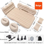 Car Inflatable Air Mattress for Nissan Armada (new Generation) 2025 Inflatable Back Seat Car Bed Double-Sided Portable Camping Travel Sleeping Bed,Beige-Mountain Design