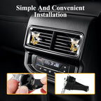 2PCS Car Air Fresheners Vent Clips, Butterfly Car Accessories, Sparkly Bling Dual Butterfly Auto Air Vent Clips, Automotive Cute Air Conditioning Outlet Decoration Universal for Women Girl