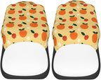 Delerain Car Seat Covers Set 2Pcs, Orange Fruit Universal Front Car Seats Vehicle Enterior Protector Suitable Fits Most Car Auto SUV Sedan Truck