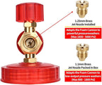BEAR FORCE Pressure Washer Brass Foam Cannon Foam Generator Snow Foam Lance with 1/4” Quick Connector & 1.25mm & 1.10mm Orifice Nozzle, 360° Adjustable Thicker Snow Foam with 32 oz Soap Car Wash