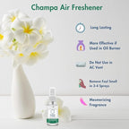 G's Breeze Champa Air Freshener - Captivating Floral Aroma Inspired by Champa Flower - Long-Lasting Fragrance - Relaxing Scent for Home, Office & Car - Refreshing & Tranquil Atmosphere for Relaxation