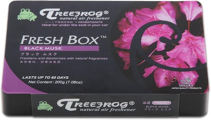 Auto Dynasty TreeFrog Xtreme Fresh Under-The-Car Natural Air Freshener, (Black Musk Scented)