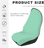 Car Towel Seat Cover, Waterproof Sweating Non-Slip Premium Soft Towel Carseat Protector, Universal Machine Washable Car Truck SUV Front Seat Cover for Gym Workout Beach Hiking (Mint Green)