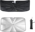 Windshield Sun Shade Umbrella, Portable Foldable, Spring Structure Wind Shield, Front Window Sunshade, Protect from Sun Rays Car Windshield, Universal for Any Car (53.1'' x 29.5'')