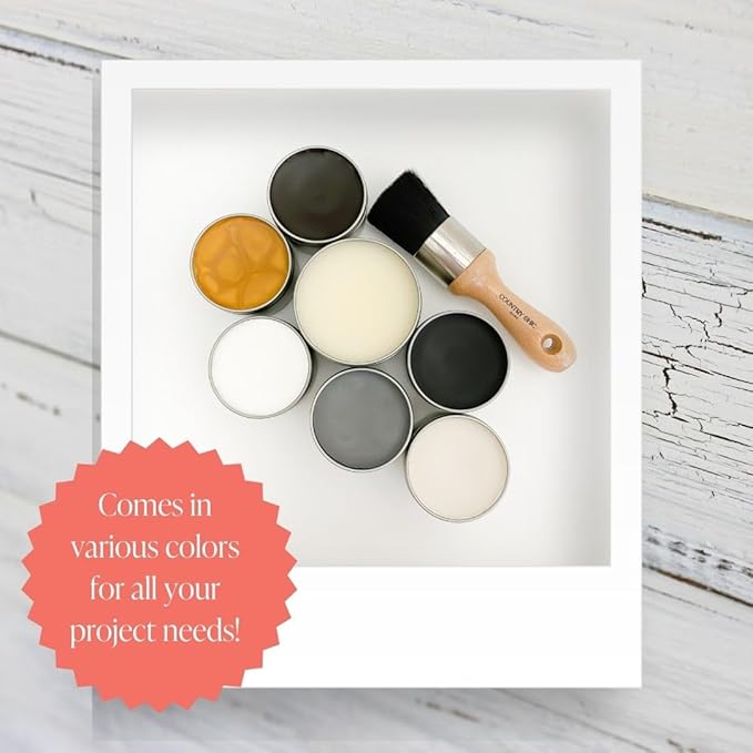 Furniture Wax - 100% Natural Sealant for Chalk Furniture Paint or Raw Wood, Light Protection, Easy To Apply, No Odor, Eco-Friendly - 7 Color Choices - Pearl (4 oz)