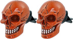 Skull Car Air Fresheners Cute Cool Funny Air Conditioning Vent Perfume Diffuser Decoration Interior Car Accessories 2 pcs