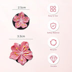 NIIIYTYB 6Pcs Cute Car Air Freshener Vent Clips Flower Air Vent Clips for Fresheners Pink Hawaiian Hibiscus and Cherry Blossom Car Accessories Aesthetic Interior Decor for Women Peach Blossom