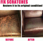 Leather Recoloring Balm, Leather & Vinyl Color Restorer Conditioner – Repairs Faded & Scratched Leather Color