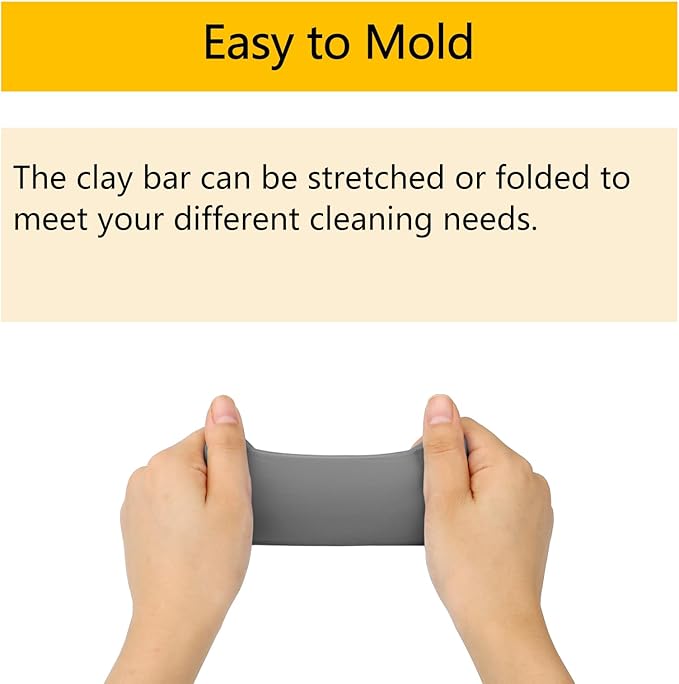 Car Clay Bar 4 Pack 400g, Premium Grade No Scratch Magic Clays Bars Detailing Cleaner Kit Glass Deatil Cleaning with Washing and Adsorption Capacity for Auto SUV,RV,Truck