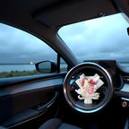 Fresh Flowers Mini Dried Flowers Bouquet for Car Air Vent Clips, Car Air Outlet Perfume Decoration, Air Fresheners Interior Accessories,Automotive Air Fresheners (white, Random fragrance)