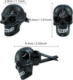 Skull Car Air Fresheners Cute Cool Funny Air Conditioning Vent Perfume Diffuser Decoration Interior Car Accessories 2 pcs