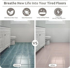 All-In-One Interior Floor Coating Kit, Water-based & Low Odor One-Step Floor Paint, High Hardness Waterproof Paint for Ceramic, Porcelain, Fiberglass, Hardwood, Laminate, Vinyl, 35OZ, Bella Pink