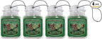 Yankee Candle Car Air Fresheners, Hanging Car Jar Ultimate, Neutralizes Odors Up To 30 Days, Balsam & Cedar, 0.96 OZ (Pack of 4)