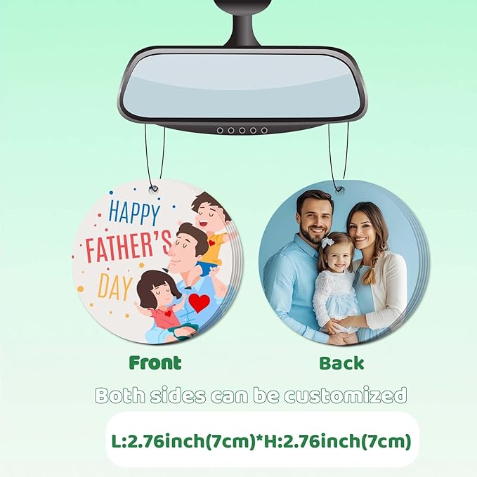 10-1000Pcs Custom Air Fresheners with Picture Double Sided Personalized Photo/Logo Air Freshener for Car Personalized gift for Company Branding Business Events Store