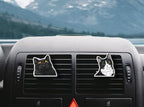 WIRESTER Set of 2 Fresh Scented Car Air Freshener Vent Clip, Decorative Accessories, Interior Decoration for Cars (Cat, Dog, Frog, Cow, Owl, Turtle, Sunflower, Baseball)