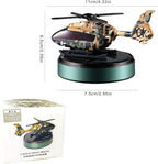 Car Air Freshener | Solar Powered Helicopter Scents Diffuser | Fashion Automotive Interior Decoration Accessories Purifiers for Car and Home Aromatherapy Dashboard (green)