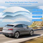 Car Sunroof Shade Compatible with Volvo C40(Not for XC40) 2021-2023, Foldable Glass Roof Sunshade with Storage Bag, Heat Insulation Sun Protection Roof Interior Sunshade