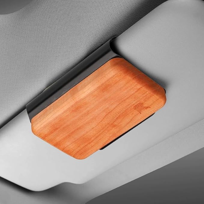 2025 Newly Car Air Freshener - Wood Boxed Car Air Freshener – Long-Lasting Fragrance for 90+ Days – Wooden Car Diffuser （Amber Vanilla Scent）