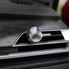 THEDOTS Gray Matte Metal Car Vent Clips, Refillable Air Freshener Car Decor, Moroccan Mint Tea Scent