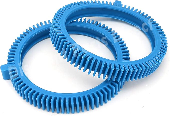 2 Pack 896584000-143 Blue Front Tire Kit with Super Hump – Compatible with Hayward Poolvergnuegen 2X & 4X Pool Cleaners, Phoenix Series – Durable Front Wheel Replacement for Smooth Pool Cleaning