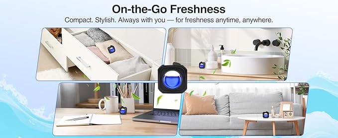 Car Air Freshener (Ocean) Natural Car Air Freshener, Essential Oil Diffuser, Car Scent Lasting Over 180 Days 6 Packs