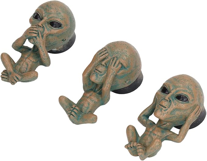 3 Piece Car Air Vent Clips, Alien Shape Decorative Cars Air Freshener Clips Cute Alien Air Conditioning Outlet Clip Cars Fragrance Accessories