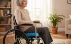 Gilbins Convoluted Egg Crate Foam Chair Cushion, Seat Cushion, Car Seat Cushion, Office Chair Cushion or Wheelchair Cushion to Relieve Back Pain Wheelchair and Recliner Chair Pads (Blue Without Cover)