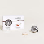Maison Berger Car Diffuser Set – Refillable Vent Clip, Ceramic Refill, Made in France - Luxury Auto Scent - 4-Week Diffusion - Elegant Air Freshener for All Car Vents (Exquisite Sparkle)