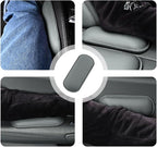 2PCS Car Door Armrest Pads,Soft Leather+Memory Foam Car Knee Pads for Arm Support&Protect Elbow and Knee,Universal Car Elbow Pads Car Accessories Interior (Gray)