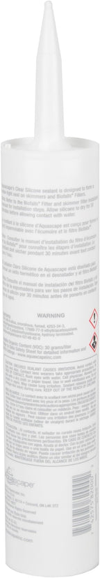 Aquascape Clear Silicone Sealant, Safe for Fish and Plants, 10.1-Ounce Caulk Tube | 82000