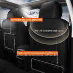 AOMSAZTO Custom Fit Seat Covers for Nissan Sentra: 2013 2014 2015 2016 2017 2018 2019 Faux Leather Car Seat Covers Full Set Black