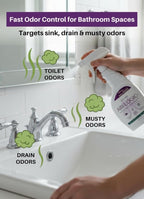 Dual-Action Odor Eliminator Spray 32 Fl Oz, Plant-Based Instant Knockdown & Enzymatic Deodorizer for Home, Neutralizes 16 Odor Sources, Bleach-Free, Fabric & Surface Safe, Lavender Lemon