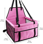 Myuilor Pet Dog Car Booster Seat Carrier,Portable Foldable Carrier with Seat Belt for Dog Cat up to 30lbs …