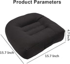 Srutirbo Car Booster Seat Cushion Raise The Height for Short People Driving Hip (Tailbone) and Lower Cack Fatigue Relief Suitable for Trucks, Cars, SUVs, Office Chairs, Wheelchairs (Pure Black)