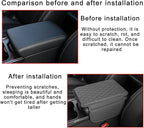 Mandark Car Center Console Cover, Microfiber Leather Vehicle Armrest Protector Cushion with 2 Storage Bags, Auto Interior Arm Rest Seat Box Pad Accessories, Universal for SUV, Sedan, Truck (Gray)