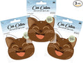 Cute CAT CAR AIR FRESHENER - Cute Cat Design, Long-Lasting Scent, Portion of Proceeds Benefit PAWS Chicago (Fresh Pine - Pack of 3)