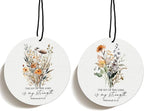 Christian Car Air Freshene, Jesus Christian Car Accessories Interior Hanging 2pcs, Nehemiah 8:10 The Joy of the Lord Floral Air Freshene Scent for Car Religious Gifts for Women Girls (Black I)