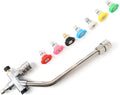 Foam Cannon Dual-Purpose Switch Spray Gun, Foam Cannon Adapter, Connector Accessory, 1/4 Inch Quick Connector, with 7 Nozzle Tips