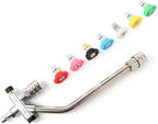 Foam Cannon Dual-Purpose Switch Spray Gun, Foam Cannon Adapter, Connector Accessory, 1/4 Inch Quick Connector, with 7 Nozzle Tips