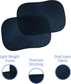 Mindful Design - Car Window Shades for Baby (2 Pack) - 21"x14" Sun Shade Blocker - Glare Shield and UV Rays Protection for Your Child - Side Window Screens for SUV - Mesh Car Window Shades for Baby