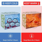 CIVJET 1-Pack Insulated Reusable Grocery Shopping Bags, X-Large Insulated Food/Pizza Delivery Bag for Delivery Drivers, Commercial Food Warmers, Tote Cooler/Thermal Bags
